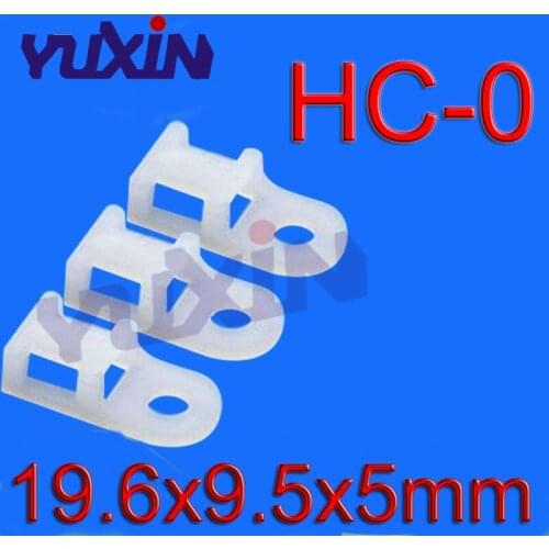 200pcs 19.6*9.5*5 HC-0 White 3.7mm Screw Hole Nylon Saddle Type Fixed Seat Basement Self-locking Holder Cable Zip Tie Mount Base