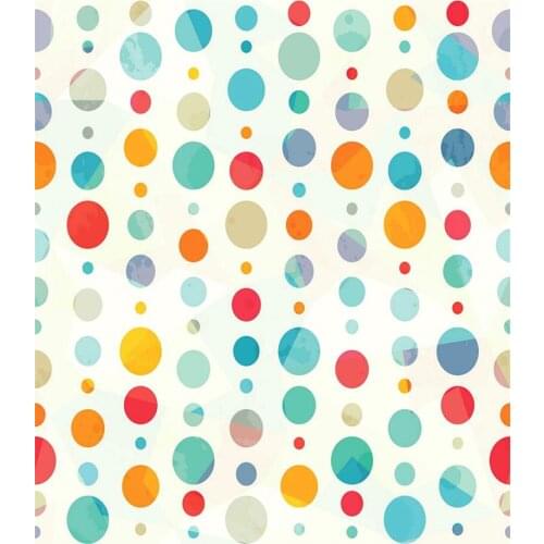 3X5 Photography Background Newborn Colorful Dots Vinyl Backdrop for Kids Birthday Baby Showers Wood Floor