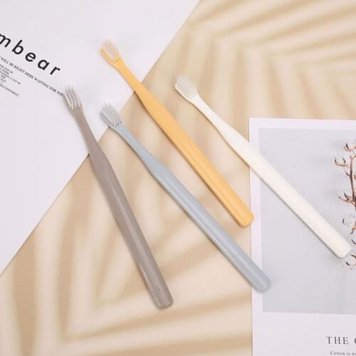 Adult Oral Health Care Toothbrush Environmental Protection Bamboo Charcoal Fine Soft Boxed Household Toothbrush 4Pcs