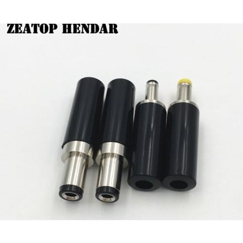 50Pcs Copper DC 5.5 x 2.5 / 5.5 x 2.1 / 4.0 x 1.7 / 3.5 x 1.35 mm Power Male Plug Adapter Socket Jack DIY Soldering Connector