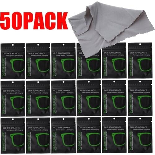 50Pcs Reusable Anti-Fog Wipes Glasses Pre-moistened Antifog Lens Cloth Defogger Eyeglass Wipe Prevent Fogging for Glasses