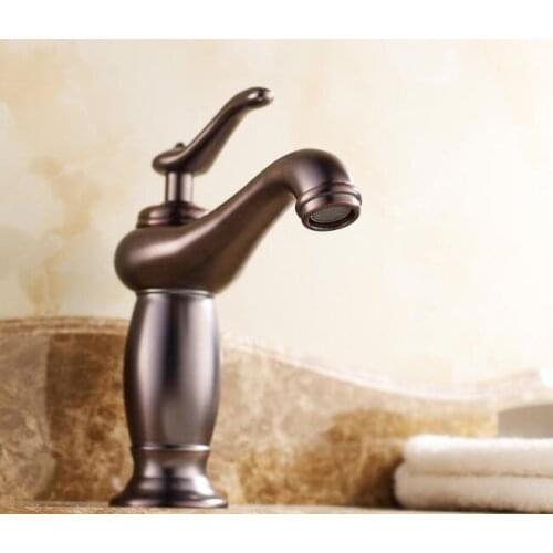 Vidric Oil Rubbed Bronze Basin Faucet Tap Deck Mounted Bathroom Sink Mixer Faucets hot and cold water washbasin mixer taps