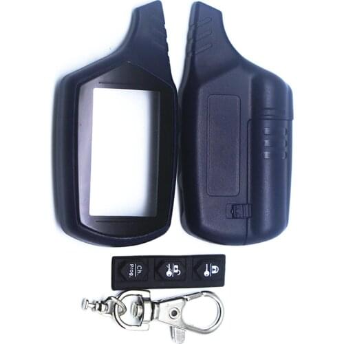 Russian version B9 case keychain for starline B9 B6 A91 A61 lcd remote two way car alarm system free shipping