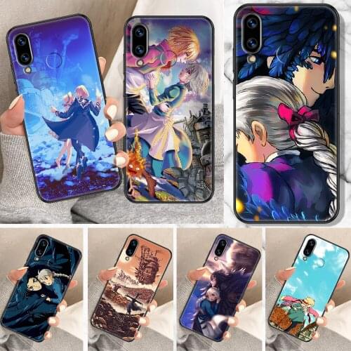 Anime Howls Moving Castle Phone Case For Huawei Honor 6A 7A 7C 8A 8X 8 9 9X 10 10i 20 Lite Pro black pretty cover trend back tpu