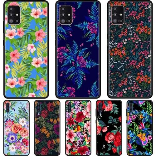 Hot Tropical Flowers Colourful Phone Case for Samsung Galaxy A51 A21s A12 A71 A31 A52 A32 5G A02s A72 A41 A11 A51 A42 Cover