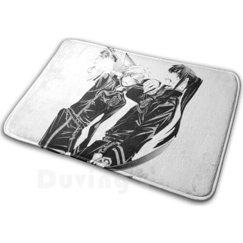 D.gray-Man-Allen Walker And Yu Kanda Carpet Mat Rug Cushion Soft D Gray Man Dgm Dgrayman Anime Allen Allen Walker