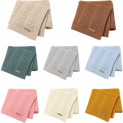 Baby Blanket Knit Toddler Blankets for Boys and Girls Yellow