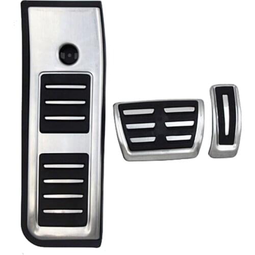 For Audi New A6 C8 Type 4K ab 2019 2020 Fuel Brake Foot Rest AT pedals Plate Accelerator brake pedal Pads stickers styling
