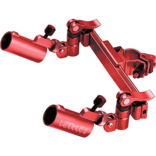 Double Durable Fishing Chair Stand Umbrella Clamp Support Bracket Multifunctional Bait Tray Holder Tools Adjustable Angle New