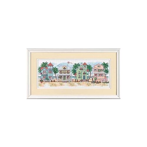 3TH Lovely Counted Cross Stitch Kit Seaside Cottages Cabin Chalet Cottage Village Home Town City House dim 13726
