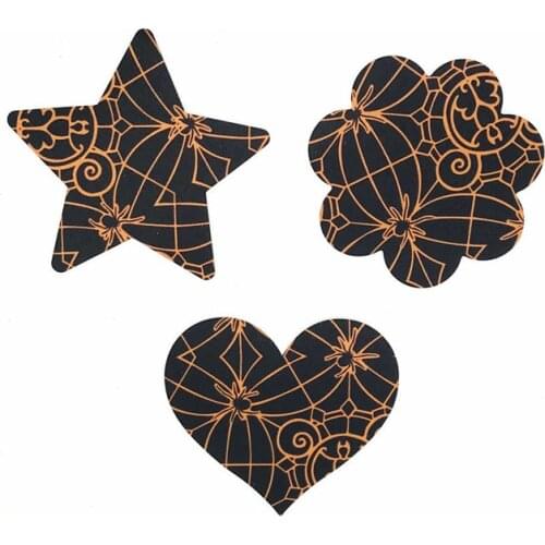 Sexy Nipple Pads Star/Heart /Flower shape Nipple Adhesive Breast Mat Disposable Bra Stickers Push Up Chest Stickers Nipple Cover