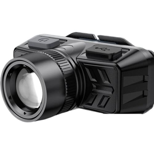 The head-mounted headlight glare charging bright led sensor trumpet fishing special ultra long life