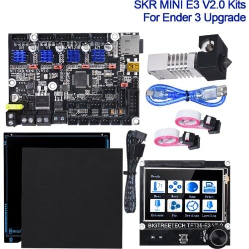 BIGTREETECH SKR MINI E3 V2.0 Control Board TFT35 E3 V3.0 CR10S PRO Hotend BIQU SSS Spring Steel Sheet For ender 3 Upgrade Kit