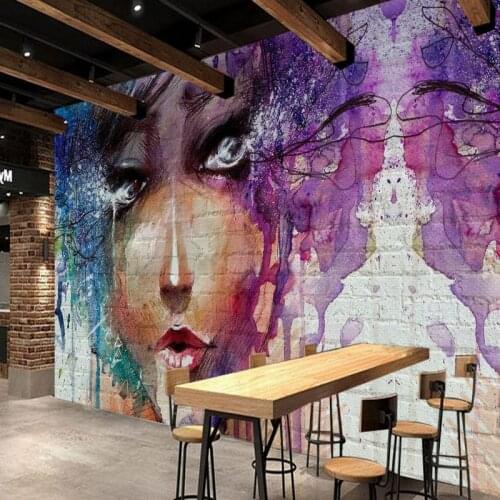 Drop Shipping Custom 3D Photo Wallpaper Colorful Hand Painted Makeup Beauty Backdrop Wallpaper Mural Cosmetics Shop Decoration
