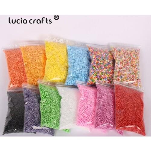 Lucia Crafts 2-4mm Colorful Foam Balls DIY Crafts Wedding Party Christmas Decor Styrofoam Supplies M0106