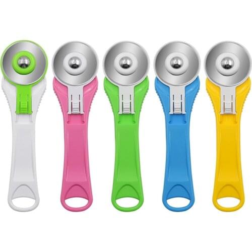 Rotary Cutter DIY Art Craft Cloth Cutting Tool Patchwork Roller Round Wheel Knife Sewing Accessories Leather Paper Fabric