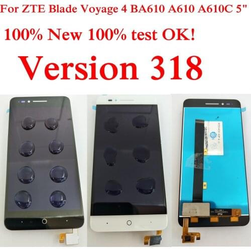 Shyueda Version 318 For ZTE Blade Voyage 4 BA610 A610 A610C 5" 100% New Test AAA+ LCD Display Touch Screen Digitizer +Tools