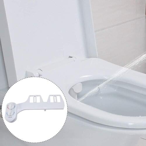 Non-Electric Bidet Toilet Seat Warm / Cold Water Controllable Self-Cleaning Bidet Nozzle-Fresh Water Bidet Sprayer Mechanical