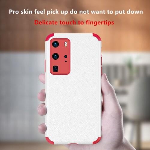 TMWBBT Leather Case For Huawei P40 P30 PRO Mate 30 40 nova 6 S E 7 For nova 8 pro 6 7 8 Case TPU bumper Case Lambskin Case