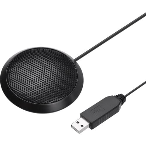 USB Conference Microphone Omnidirectional Computer Microphone Plug and Play Laotop Mic for Video Conderence Live Streaming