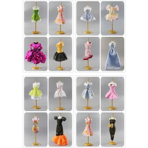 4PCS party dress mini skirt Many Style Clothes for 11.5 inch 30cm Doll Barbe Doll Kids Toy