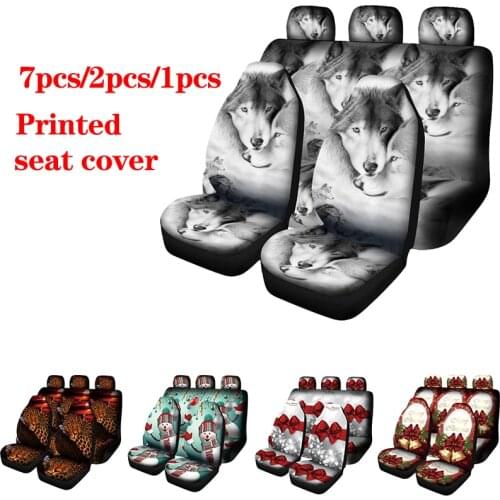 4-piece High-end Car Seat Cover, Christmas Design, Womens Protective Cover Car Seat Cover Is Commonly Used In Most Car Truck