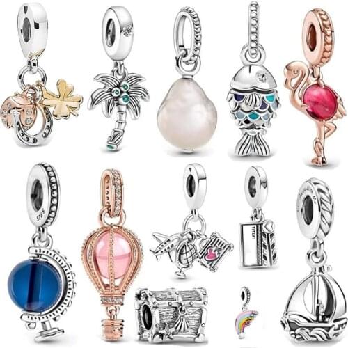 Jewelry Women Bracelets Fit Original Pandora DIY Accessories Charms Joyas De Plata 925 Sterling Silver Bangle luxe Bijoux Beads