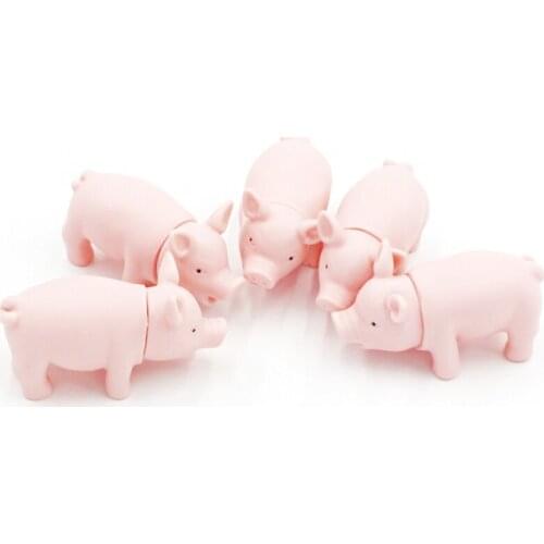 1Piece Cat Toy High Quality Silicone Screaming Pig Toy Shriek Simulate Cute Pig Interactive Pet Cat Squeak Toy Tools Accessories