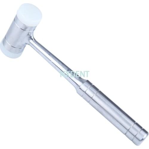 1pcs Dental Bone Hammer Stainless Steel Double-headed Nylon Handle Autoclave Teeth Surgical Extraction Tool Dentist Instrument