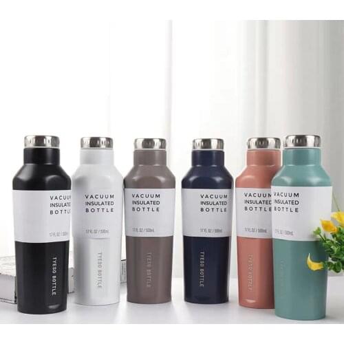 1PC Creative 500ML Sport Vacuum Flasks Thermos Bottle Outdoor Insulated Cup Mugs Water Bottles Travel Portable Thermoses Mug
