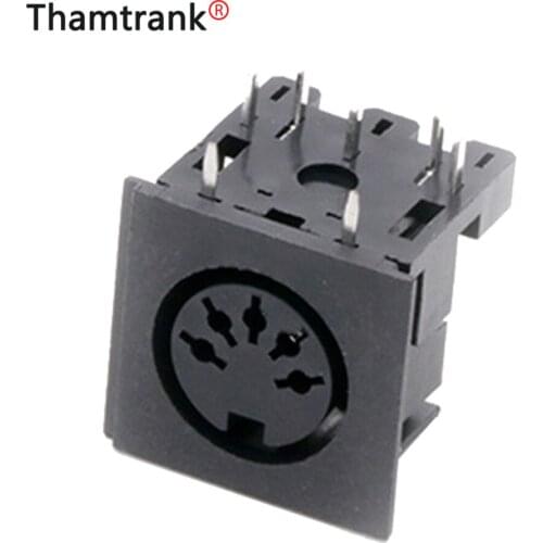 10PCS Circular DIN Jack Female S Terminal 5 pin PCB Mount Connector 5PIN DIN Power Socket