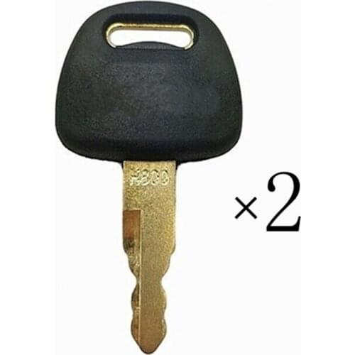 2pc Ignition key For ZAX EX60 EX70 EX120 EX200 Hitachi H800 Excavator