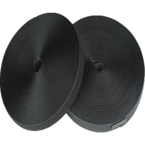 20mm White and Black Hook and Loop Tape ( no glue ) / Roll - 2M/pair Sew On Strap