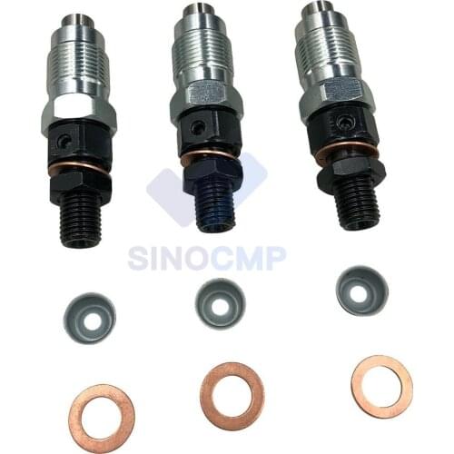 3pcs D722 D782 Engine Fuel Injectors 16001-53000 16001-53002 For Kubota GF1800E BX1860 BX1880 BX2360