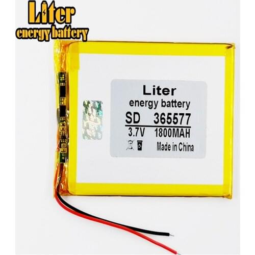 365577 3.7V 1800mah Lithium Tablet polymer battery with Protection Board For MP4 GPS Tablet PCs PDA Free Sh