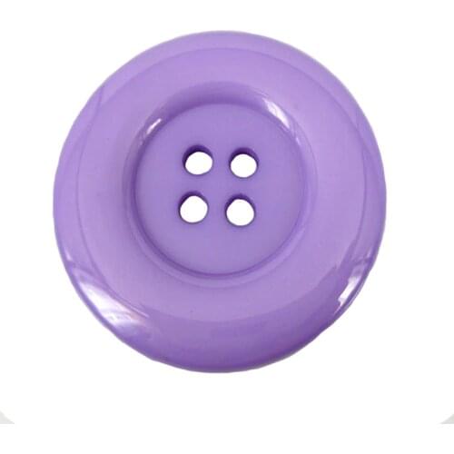 8pcs 1-3/8" 4-Holes Purple resin buttons sewing round large button for DIY craft clothes coat accessory 34.0mm