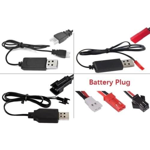 Free Shipping 3.7V battery USB Charger Cable SM JST MX2.0-2P For R/C Racing Car Toys Quadcopter Helicopter Drone Spare Parts