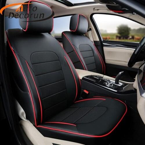 AutoDecorun Tailored PVC leather covers seat for BMW 7 e38 e65 accessories seat covers set cushion supports headrest car styling