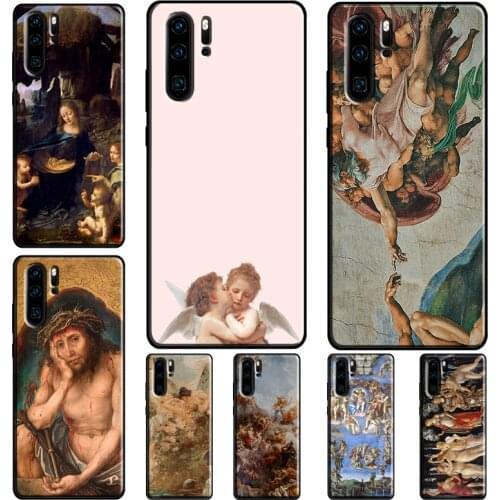 Renaissance art Painting Case For Huawei P30 P40 Lite P20 Pro Nova 5T P Smart 2021 Honor 9A 10X Lite 10i 8X Cover