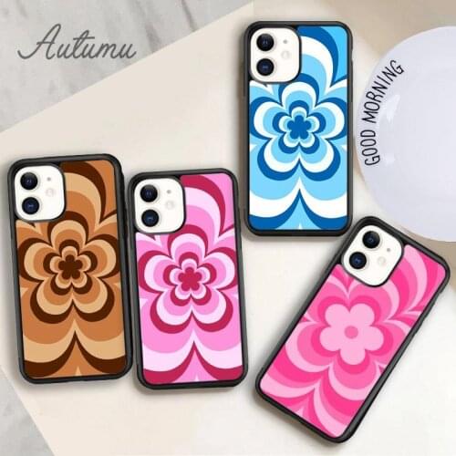 Flower trance Phone Case for iPhone 11 12 Pro Max mini X XR XS SE 2020 5 6S 7 8 Plus Samsung Galaxy S8 S9 S10 Cover shell
