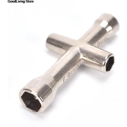Zinc Alloy M2 M2.5 M3 M4 Screw Nut Hexagonal Cross Wrench Sleeve Maintenance Accessories 4 Size Car Cross Sleeve Wrench