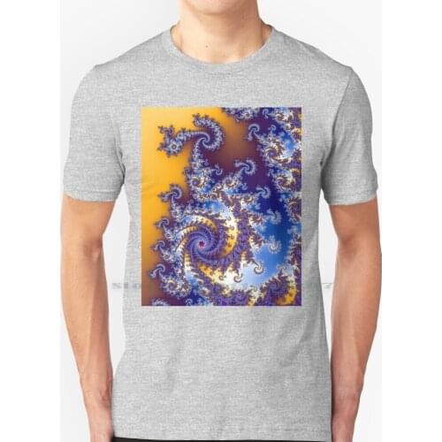 Mandelbrot Fractal T Shirt 100% Pure Cotton Julia Julia Fractal Almond Bread Apfelm ? nnchen Self Similar Ideas Maths Mathematic