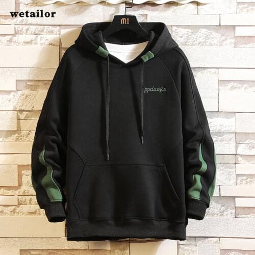 Hoodie Men Pullover Mens Colorblocked Best Quality 2020 New Fashion Sweatshirts Mens Patchwork Japanese Retro Hooded