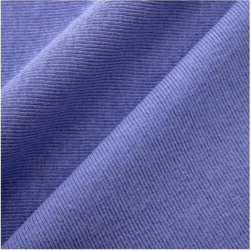 Width 68" Delicate Comfortable Solid Color Rib Cotton Linen Knitted Fabric By The Yard For T-shirt Casual Wear Pant Material