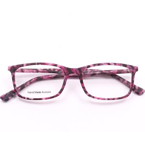Womens Glasses Floral Eyeglass Frames for Women Square Light Acetate Optical Eyewear Fashion Retro Tortoise Rx Eyeglasses Frame