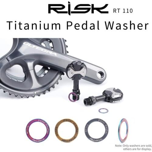 Titanium Alloy Pedal Washer 2pcs/box 3 colour for choose Light but Strong