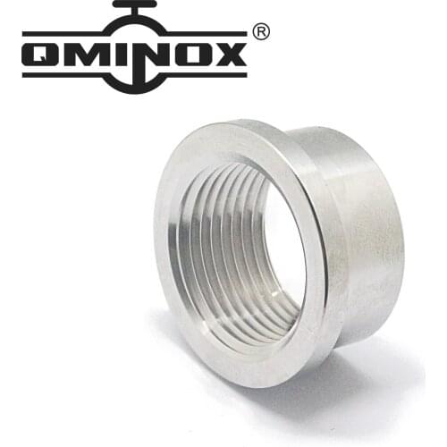 1/4" 1/2" 1" NPT Female Stainless Steel 304 Threaded Stepped Weld Bung Mounting Fitting for O2 Oxygen sensor headers exchangers