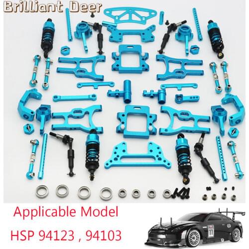 Aluminum Alloy HSP 94123 94103 Pro Upgrade Parts Steering Combination Front Gearbox Mount Shock Absorber 1/10 RC Car Accessories