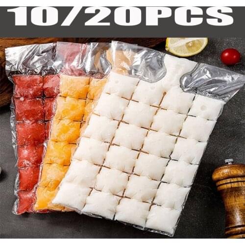 Self-Sealing Ice Ball Mold Disposable Ice Bags Cube Mold Freezing Maker Ice-making Bags DIY Transparent Ice Cube Trays Mold