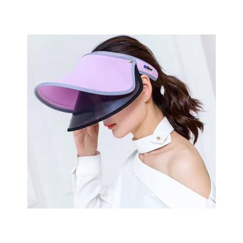2021 New Arrival 6 Colors Female Summer Double Visor Hat Empty Top Cap UV Protection Riding Sun Hat Beach Visor Hats New